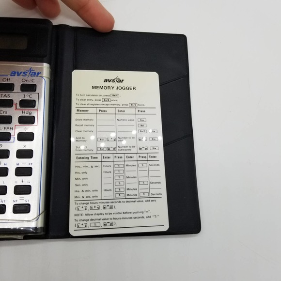 Texas Instruments AVSTAR Calculator ATD4182 Jeppesen Sanderson Pilot Flight - Picture 5 of 7